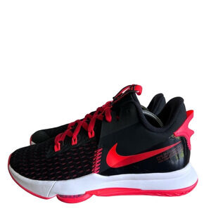 Nike Lebron Witness V Black Crimson Red Men's Shoe Size 11 #1131